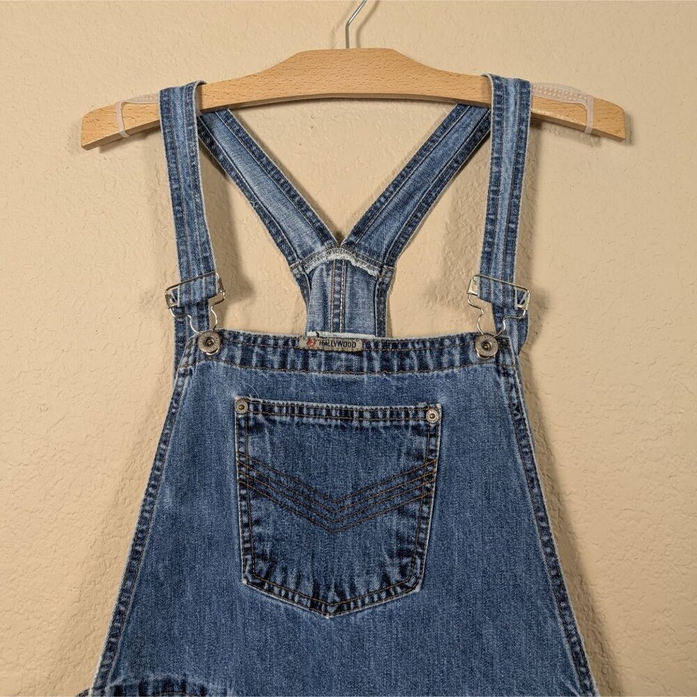 Vintage 90s Overalls Hollywood Jeans M Farm Boho Casual Concepts Tall Girl - Picture 6 of 11